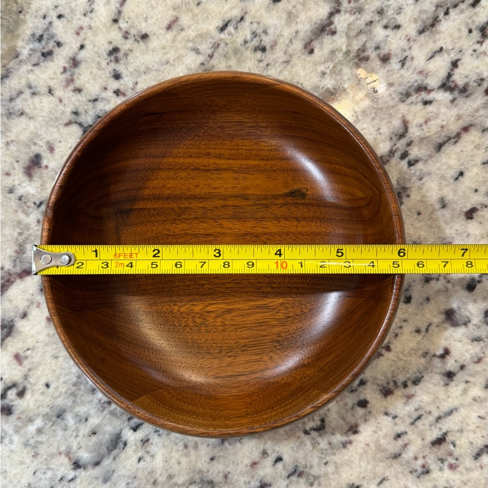 Vintage Wooden Salad Bowl Set - Picture 14 of 16